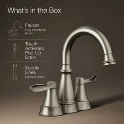 Centerset bathroom sink faucet, 1.2 gpm^Kohler Best