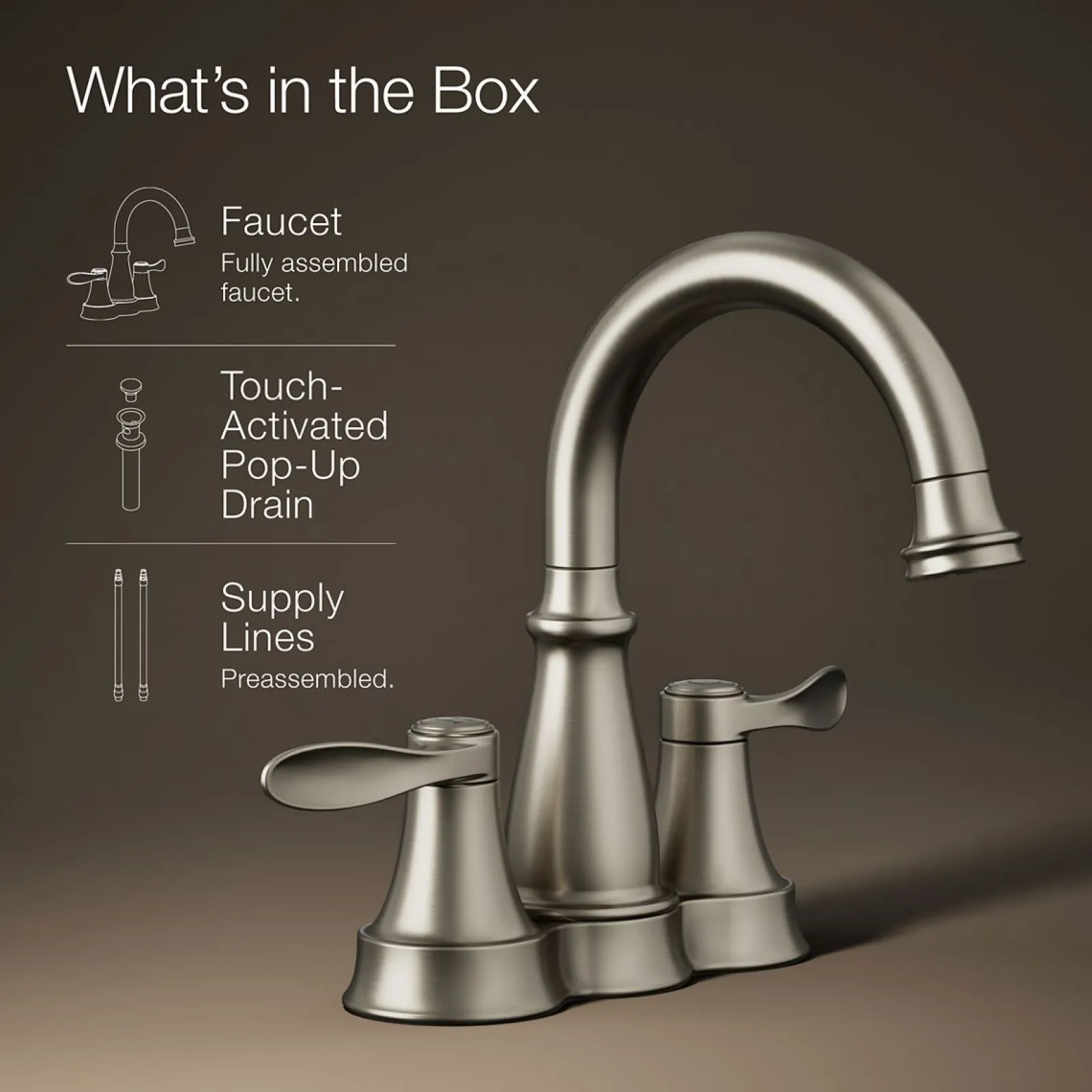 Centerset bathroom sink faucet, 1.2 gpm^Kohler Best