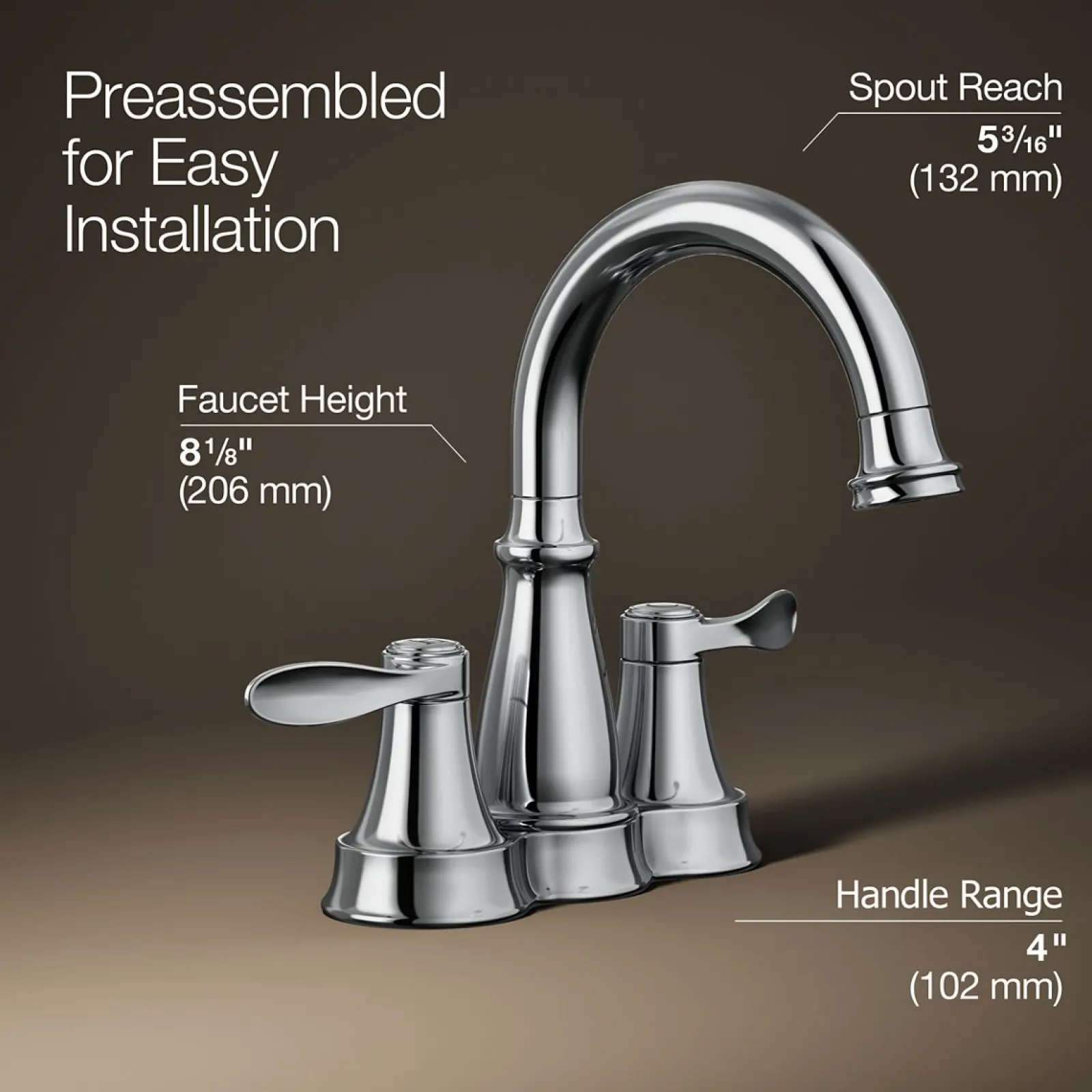 Centerset bathroom sink faucet, 1.2 gpm^Kohler Best