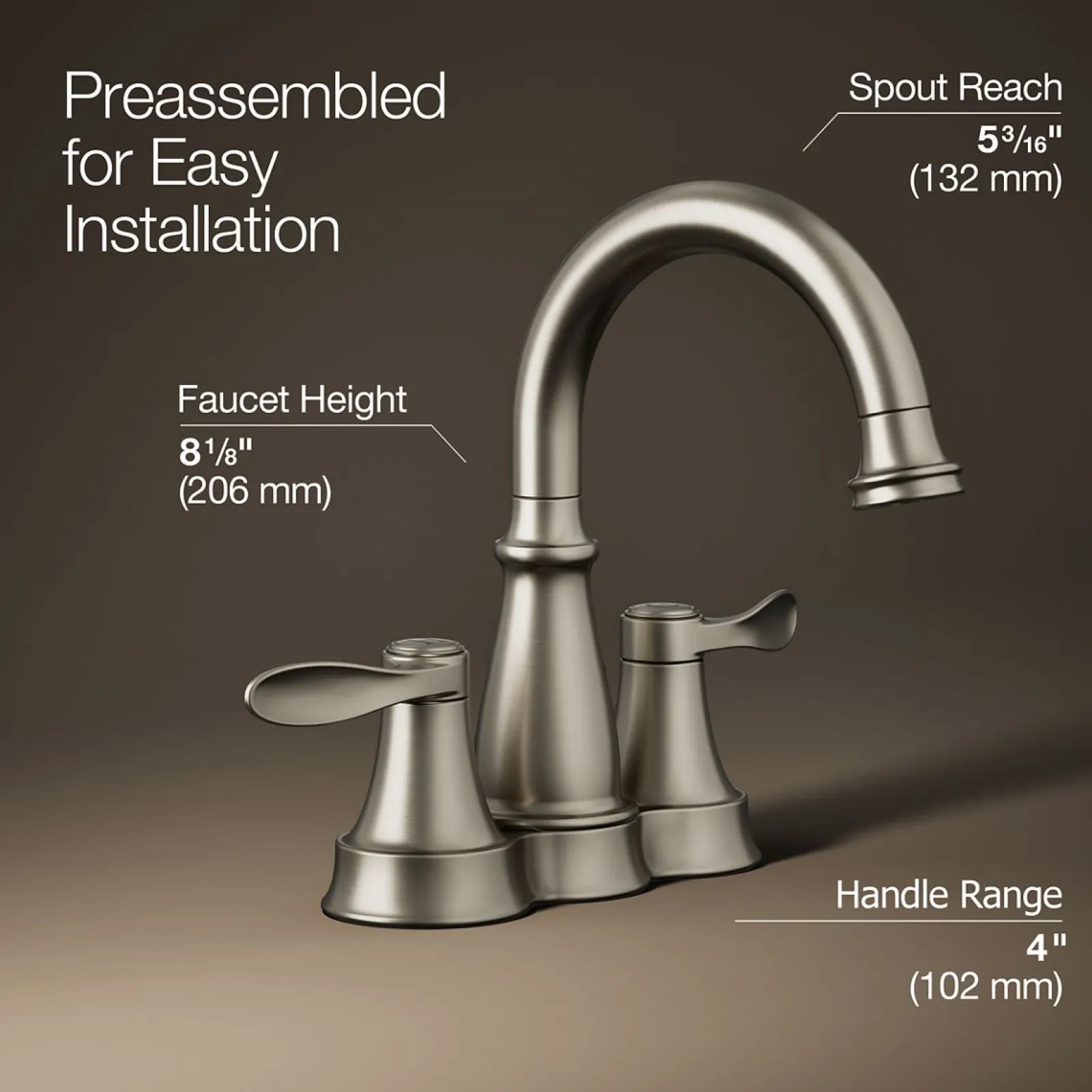 Centerset bathroom sink faucet, 1.2 gpm^Kohler Best