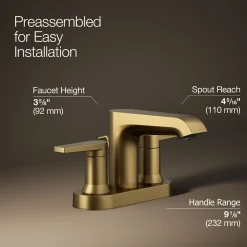 Centerset bathroom sink faucet, 1.2 gpm^Kohler Best