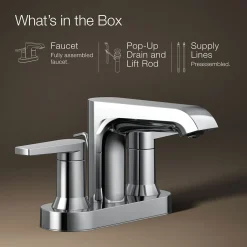 Centerset bathroom sink faucet, 1.2 gpm^Kohler Best