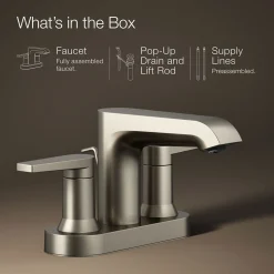 Centerset bathroom sink faucet, 1.2 gpm^Kohler Best