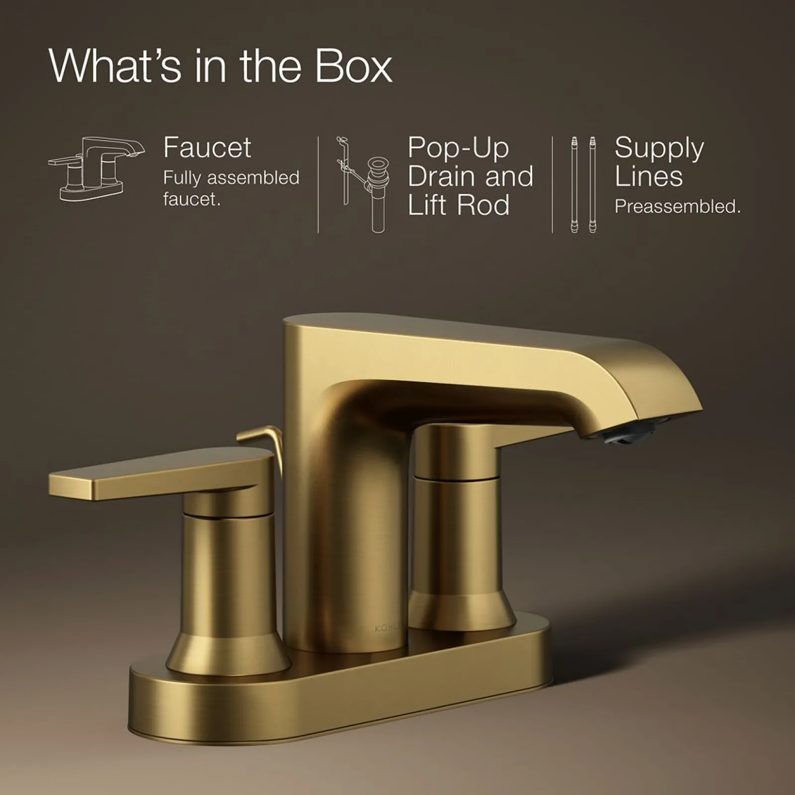 Centerset bathroom sink faucet, 1.2 gpm^Kohler Best