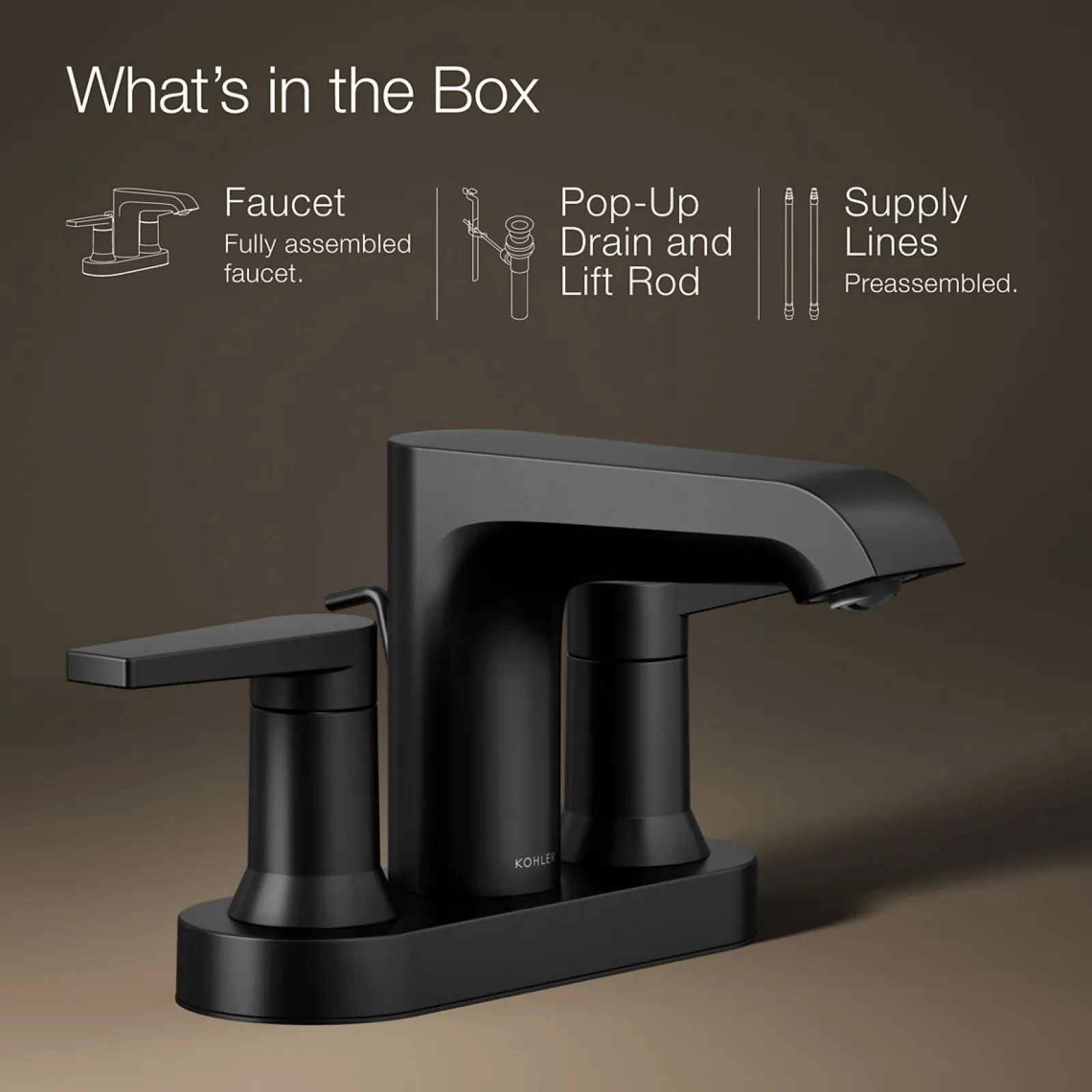 Centerset bathroom sink faucet, 1.2 gpm^Kohler Best