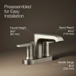 Centerset bathroom sink faucet, 1.2 gpm^Kohler Best