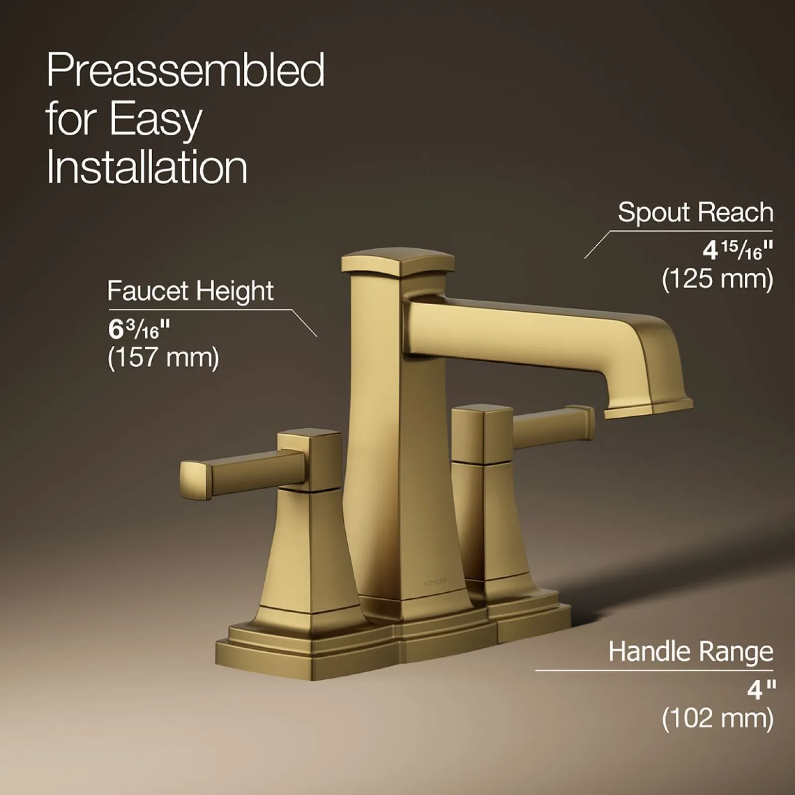 Centerset bathroom sink faucet, 1.2 gpm^Kohler Sale
