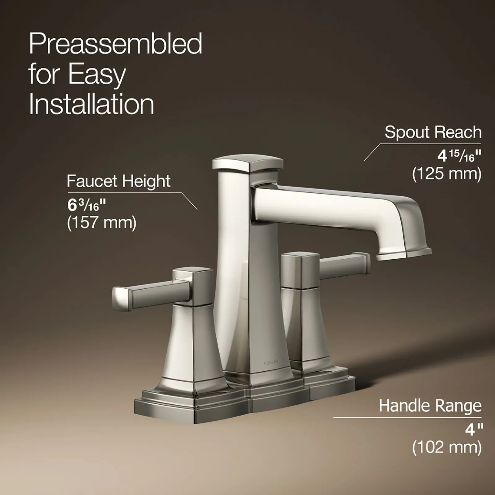 Centerset bathroom sink faucet, 1.2 gpm^Kohler Sale