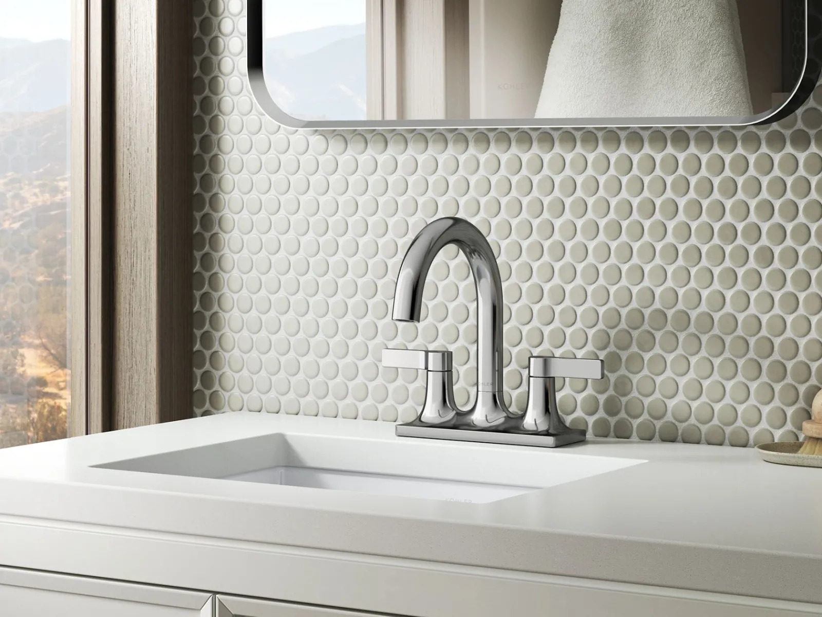 Centerset bathroom sink faucet, 1.2 gpm^Kohler