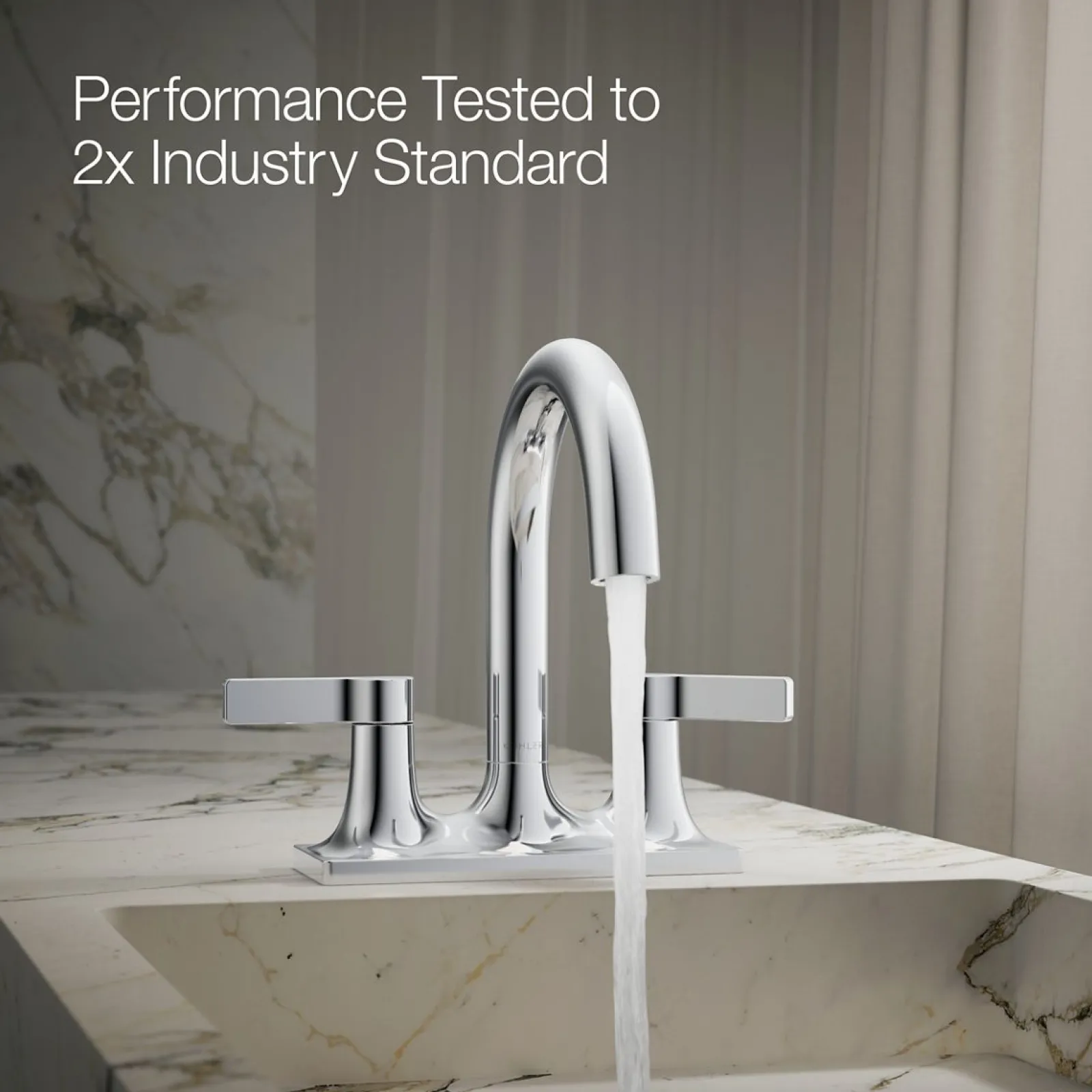 Centerset bathroom sink faucet, 1.2 gpm^Kohler