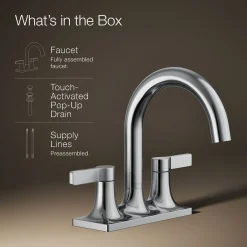 Centerset bathroom sink faucet, 1.2 gpm^Kohler