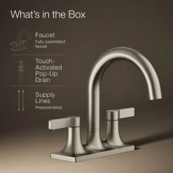 Centerset bathroom sink faucet, 1.2 gpm^Kohler