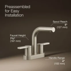 Centerset bathroom sink faucet, 1.2 gpm^Kohler Best