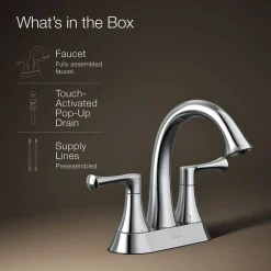 Centerset bathroom sink faucet, 1.2 gpm^Kohler Sale