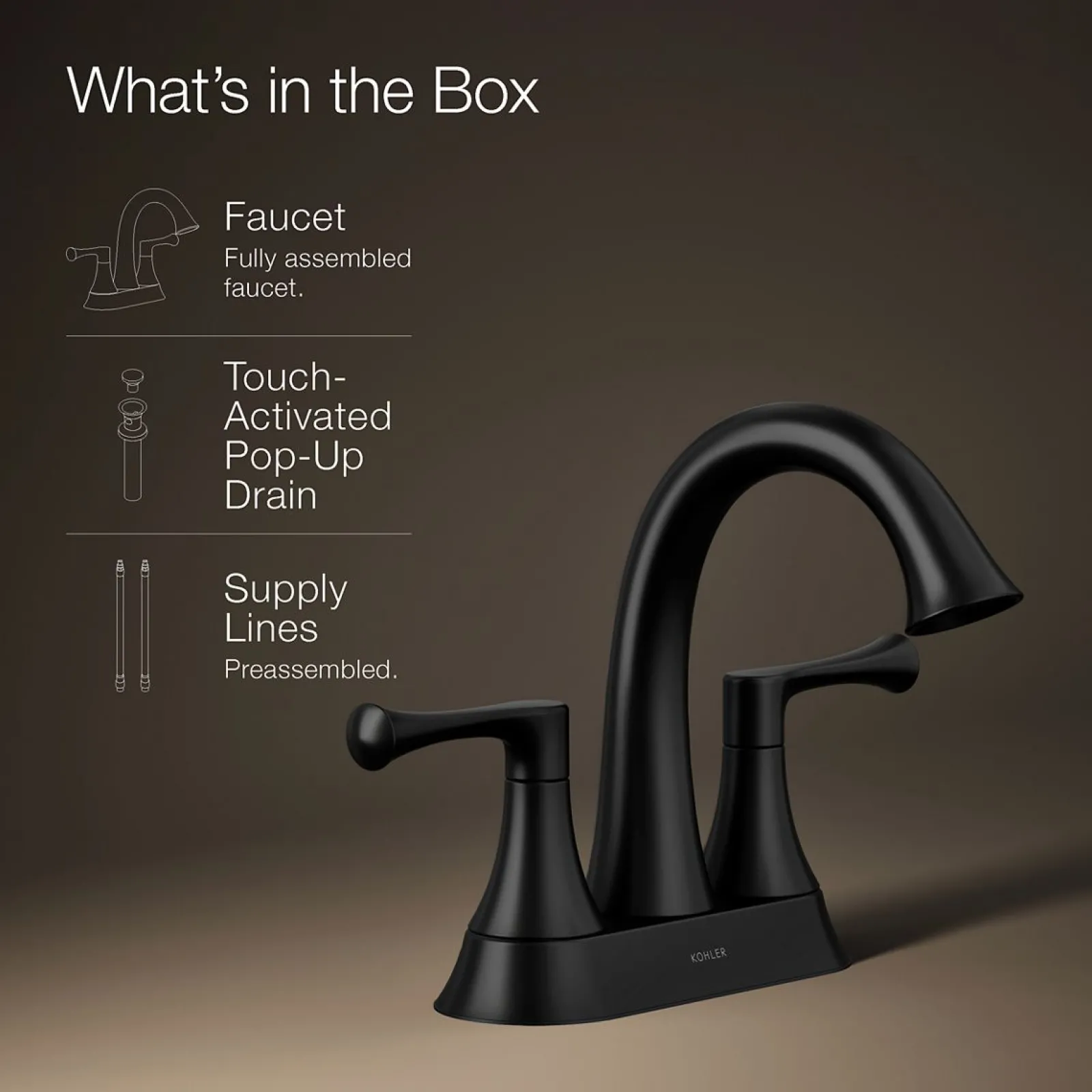 Centerset bathroom sink faucet, 1.2 gpm^Kohler Sale