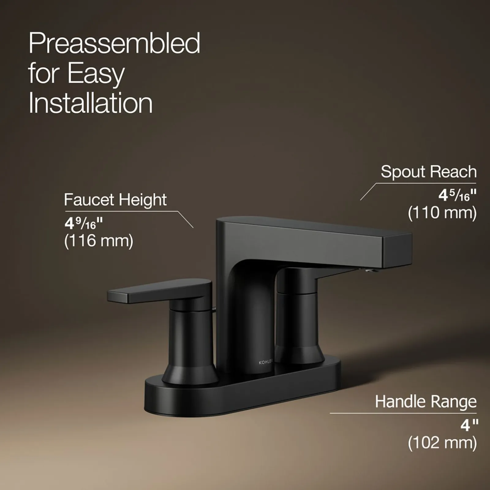 Centerset bathroom sink faucet, 1.2 gpm^Kohler Clearance