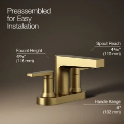 Centerset bathroom sink faucet, 1.2 gpm^Kohler Clearance
