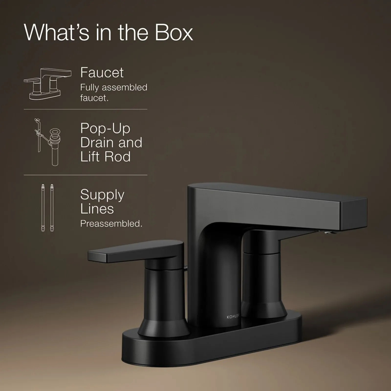 Centerset bathroom sink faucet, 1.2 gpm^Kohler Clearance