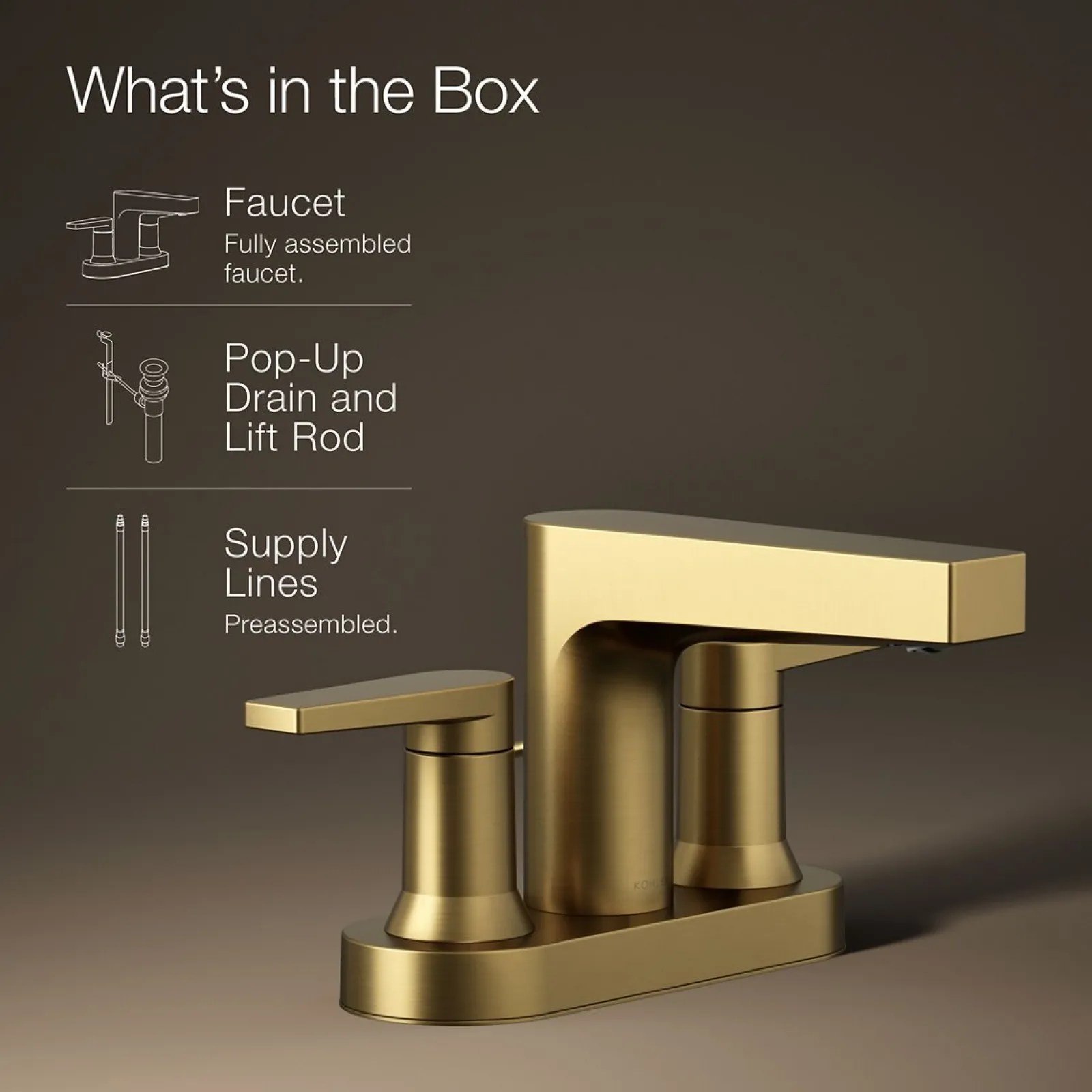 Centerset bathroom sink faucet, 1.2 gpm^Kohler Clearance