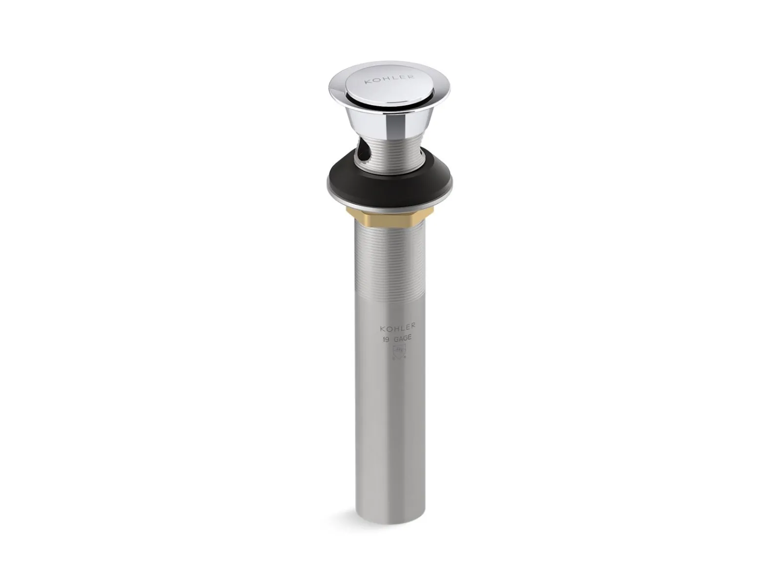 Clicker drain with overflow^Kohler Clearance