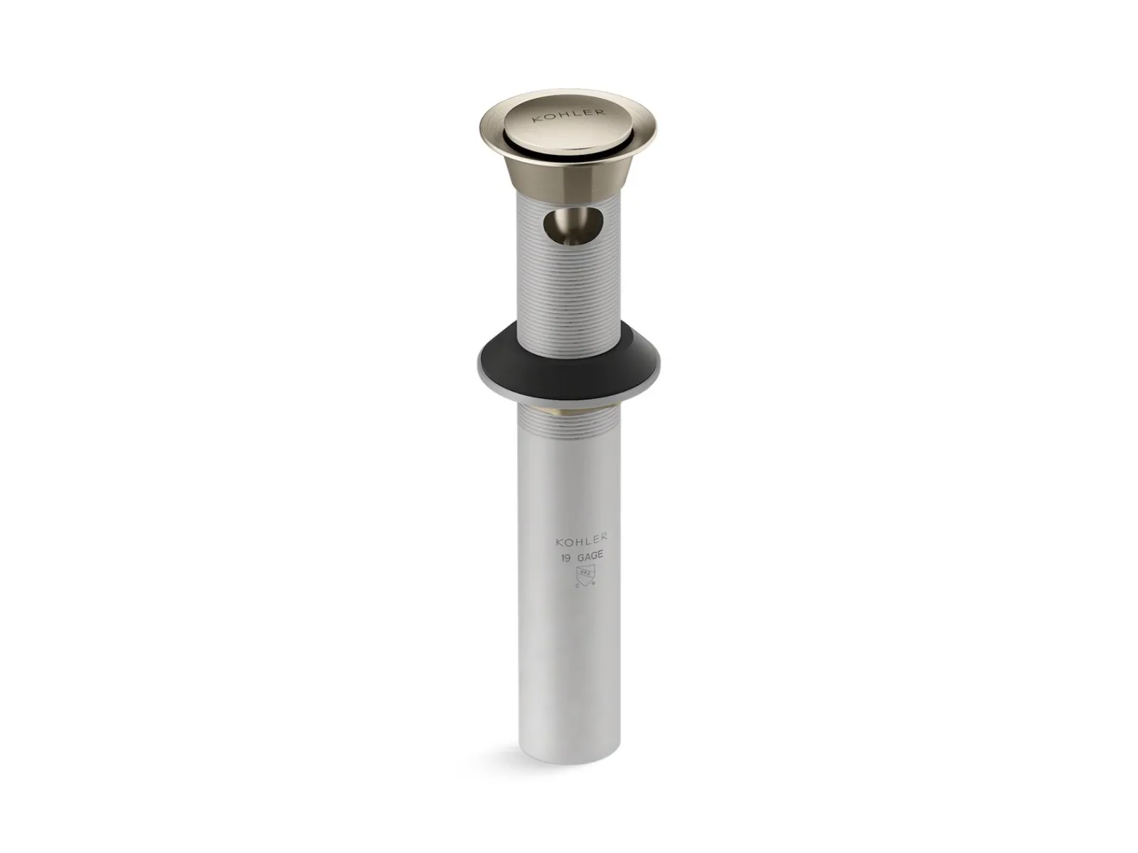 Clicker drain with overflow^Kohler Clearance