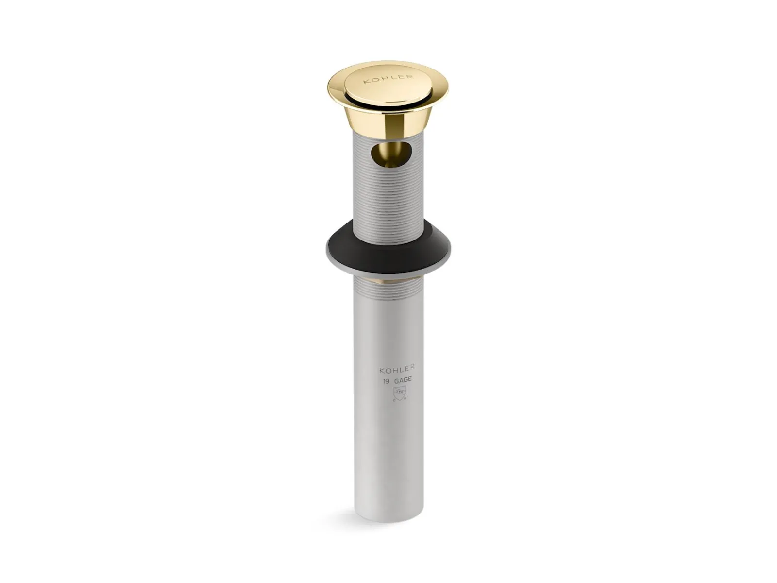 Clicker drain with overflow^Kohler Clearance