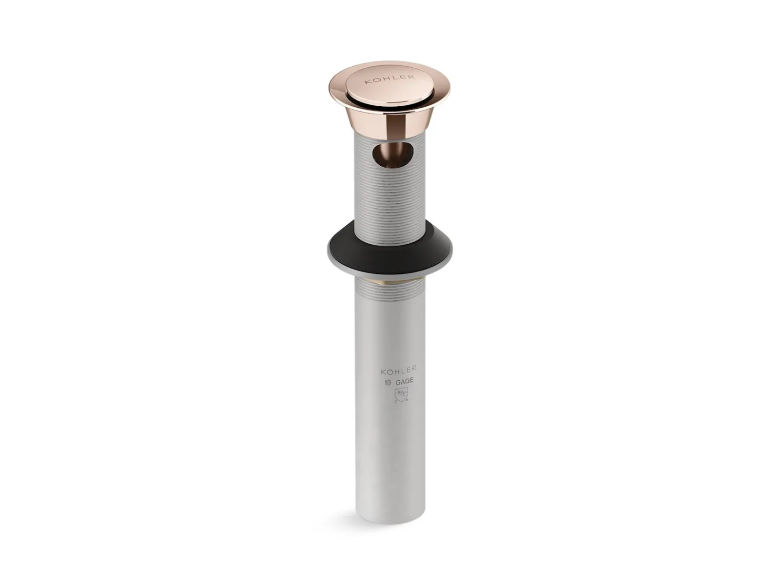 Clicker drain with overflow^Kohler Clearance