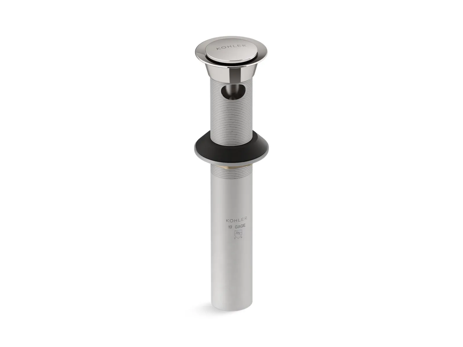 Clicker drain with overflow^Kohler Clearance