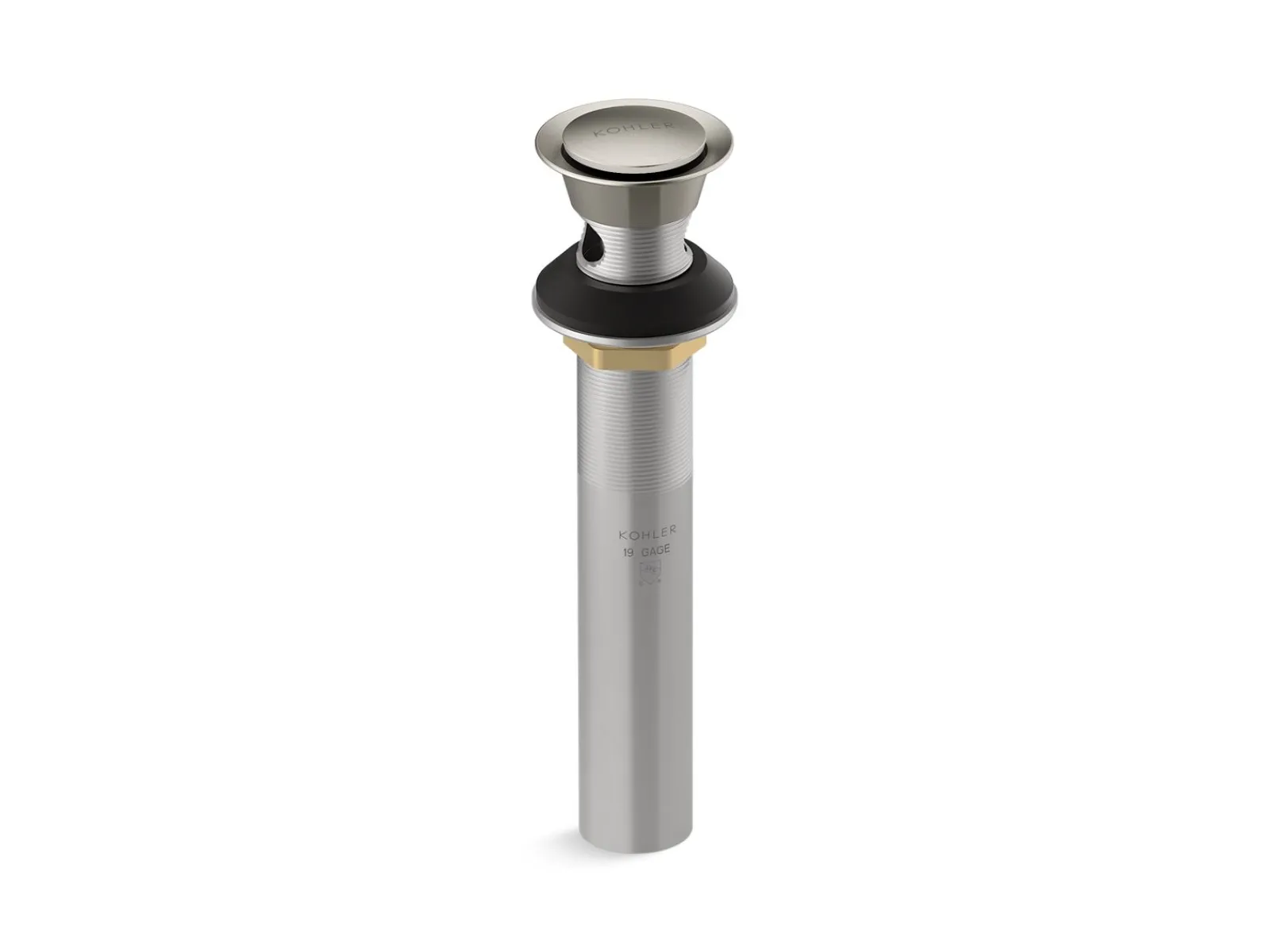 Clicker drain with overflow^Kohler Clearance