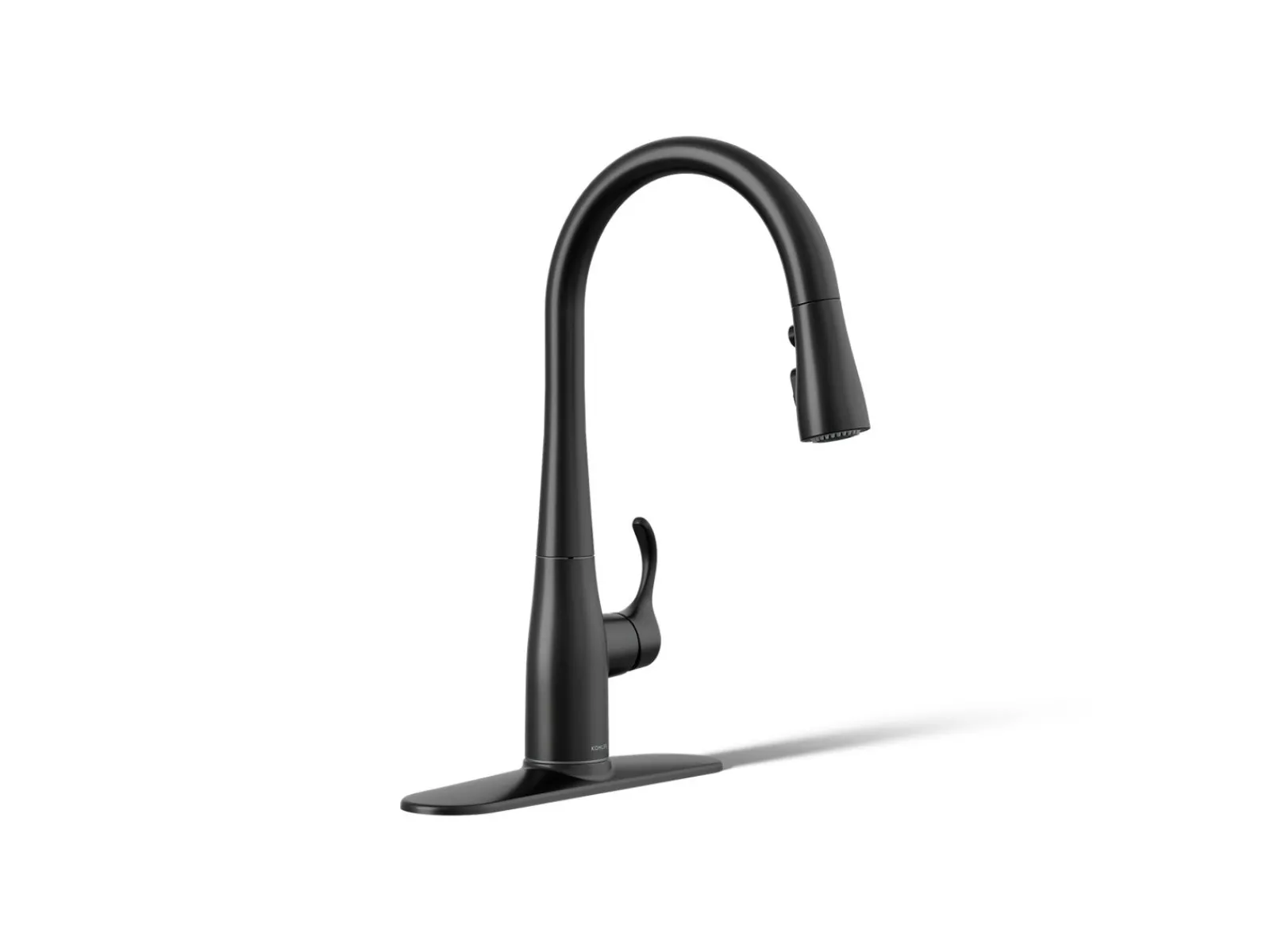 Compact pull-down kitchen sink faucet with three-function sprayhead^Kohler Online