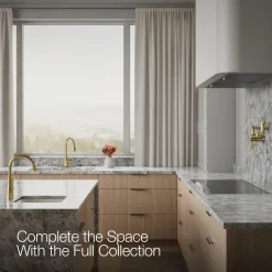 Compact pull-down kitchen sink faucet with three-function sprayhead^Kohler Online