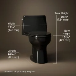 ContinuousClean ST one-piece compact elongated toilet, 1.28 gpf^Kohler