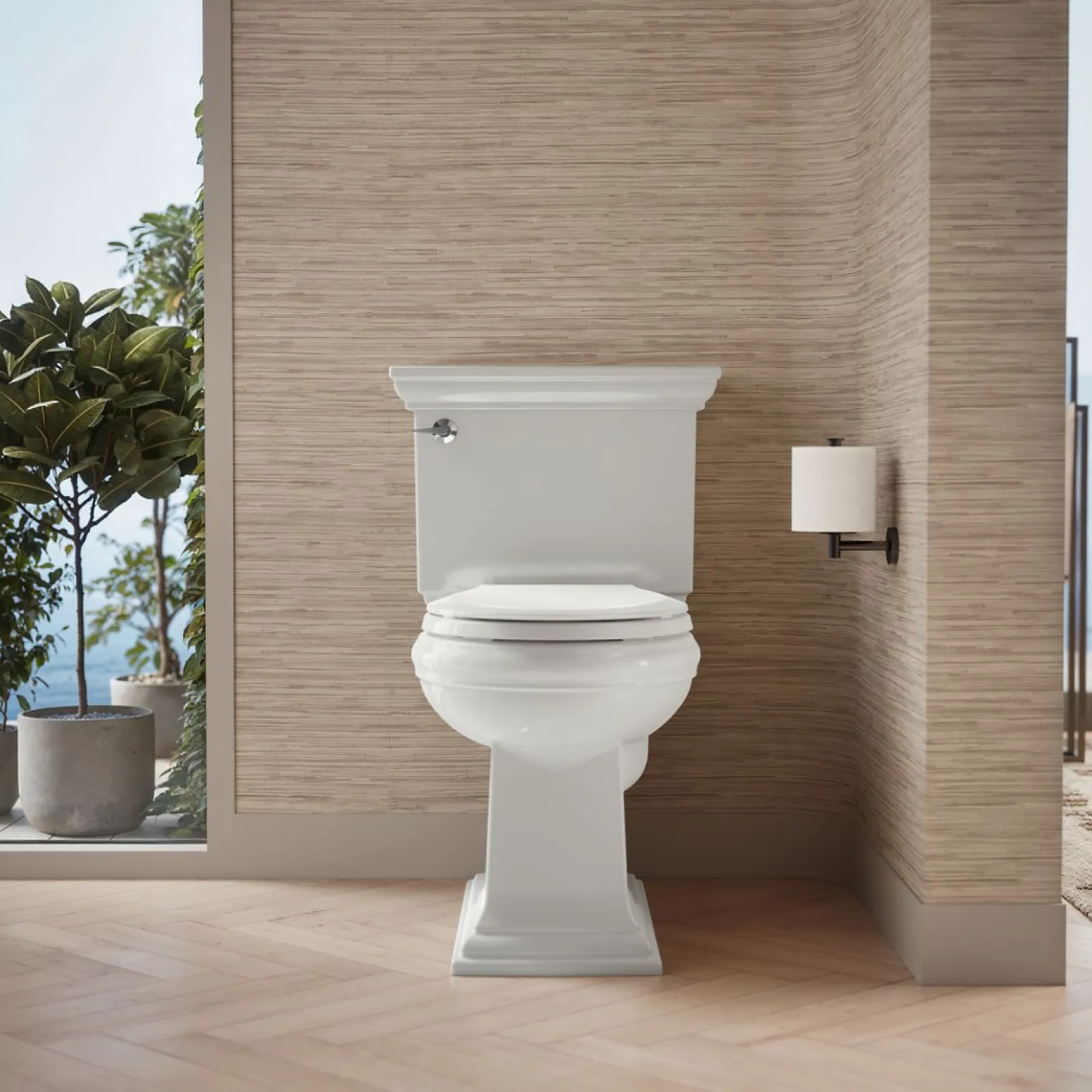 ContinuousClean two-piece round-front toilet, 1.28 gpf^Kohler Sale