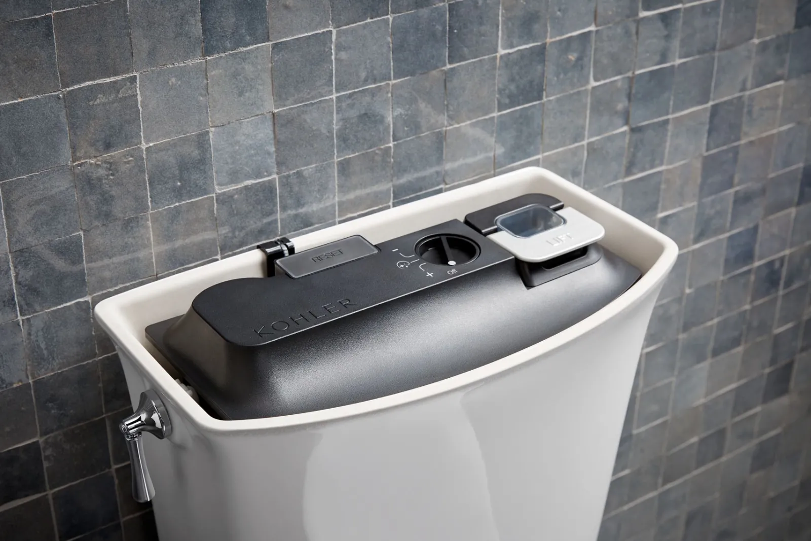 ContinuousClean XT two-piece elongated toilet with skirted trapway, 1.28 gpf^Kohler Online
