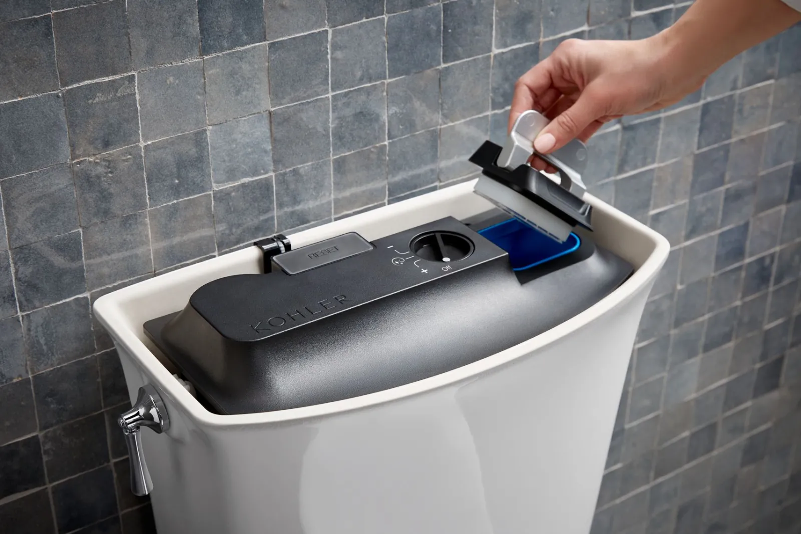 ContinuousClean XT two-piece elongated toilet with skirted trapway, 1.28 gpf^Kohler Online