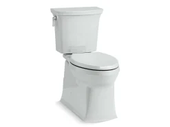 ContinuousClean XT two-piece elongated toilet with skirted trapway, 1.28 gpf^Kohler Online