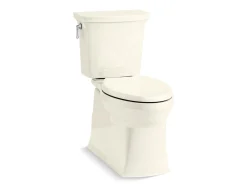 ContinuousClean XT two-piece elongated toilet with skirted trapway, 1.28 gpf^Kohler Online