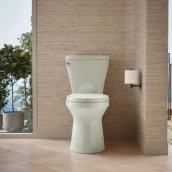 ContinuousClean XT two-piece elongated toilet with skirted trapway, 1.28 gpf^Kohler Outlet