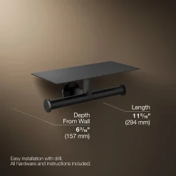 Covered double toilet paper holder^Kohler Hot