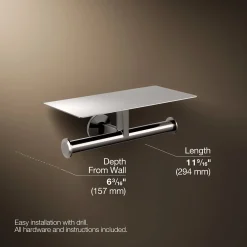 Covered double toilet paper holder^Kohler Hot
