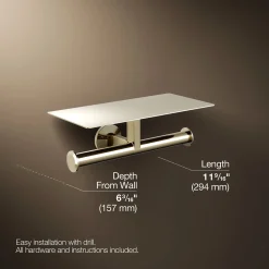Covered double toilet paper holder^Kohler Hot