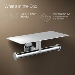 Covered double toilet paper holder^Kohler Hot