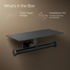 Covered double toilet paper holder^Kohler Hot
