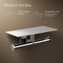 Covered double toilet paper holder^Kohler Hot