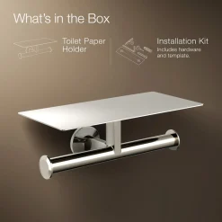 Covered double toilet paper holder^Kohler Hot