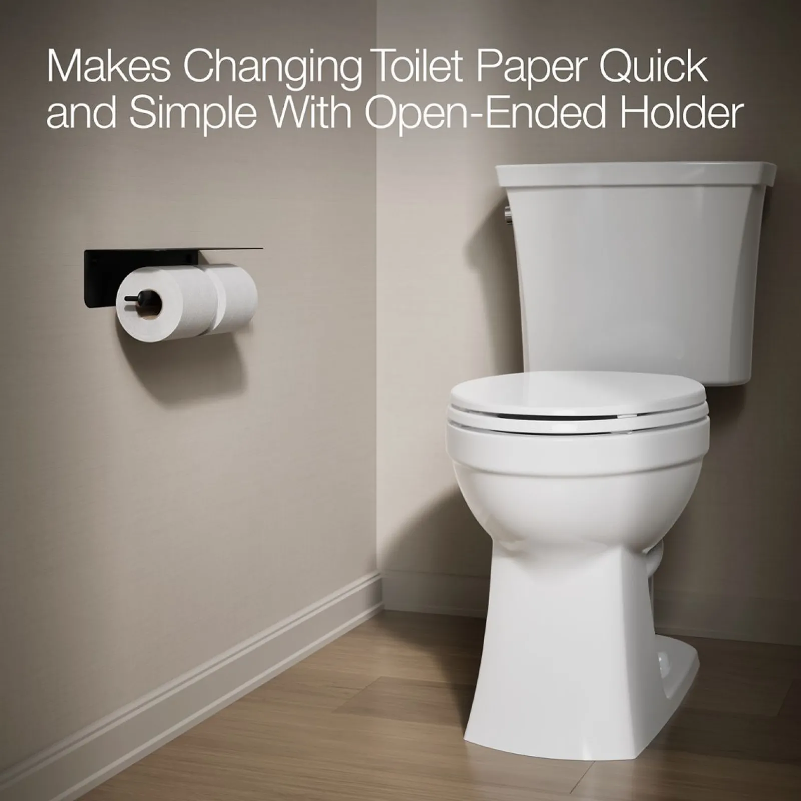 Covered double toilet paper holder^Kohler Hot