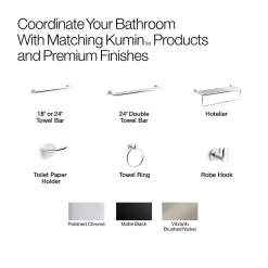 Covered horizontal toilet paper holder^Kohler New