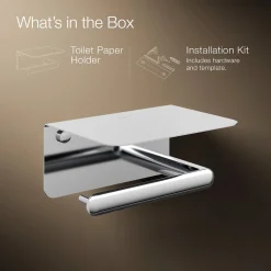 Covered horizontal toilet paper holder^Kohler New