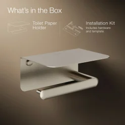Covered horizontal toilet paper holder^Kohler New