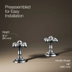 Cross bathroom sink faucet handles^Kohler Outlet